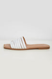 LEATHER LOW-CUT MULES