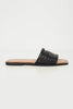 LEATHER LOW-CUT MULES
