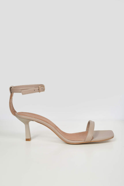 THIN STRAPPY HEELED SANDALS