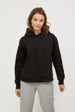 CROPPED FLEECE HOODIE