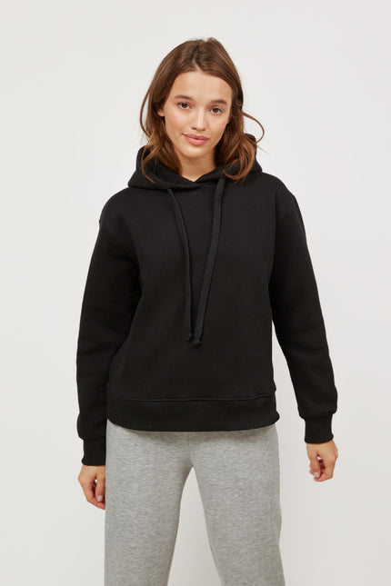 CROPPED FLEECE HOODIE