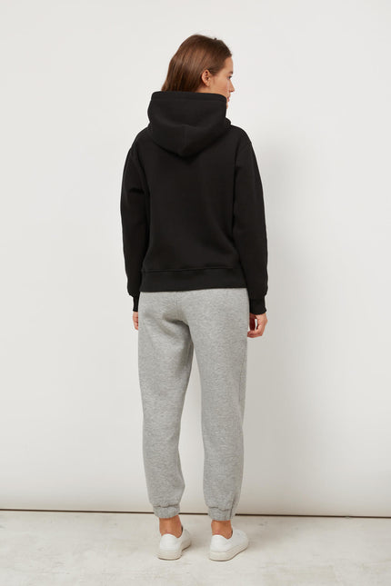 CROPPED FLEECE HOODIE