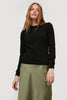 KNITTED BLACK SWEATER WITH WOOL