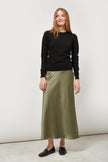 KNITTED BLACK SWEATER WITH WOOL