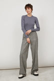 KNITTED GRAY JUMPER WITH COTTON