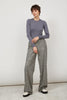 KNITTED GRAY JUMPER WITH COTTON