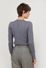 KNITTED GRAY JUMPER WITH COTTON