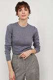KNITTED GRAY JUMPER WITH COTTON