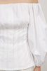 OFF-THE-SHOULDER SHIRT WITH COTTON