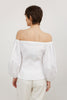 OFF-THE-SHOULDER SHIRT WITH COTTON