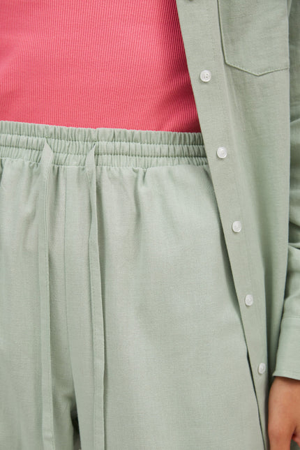 LOOSE-FIT PANTS WITH LINEN