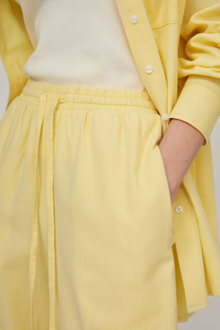 LOOSE-FIT PANTS WITH LINEN
