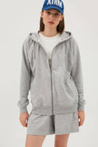 ZIP JERSEY HOODIE