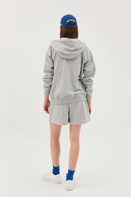 ZIP JERSEY HOODIE