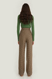 WIDE-LEG ELONGATED TROUSERS WITH WOOL