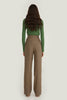 WIDE-LEG ELONGATED TROUSERS WITH WOOL
