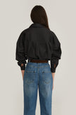 BLACK STRAIGHT FIT COTTON SHIRT
