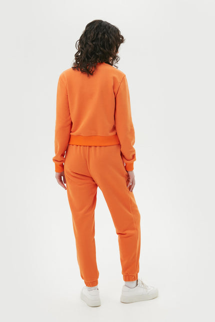 CROPPED JERSEY SWEATSHIRT