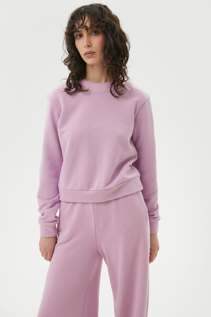 CROPPED JERSEY SWEATSHIRT