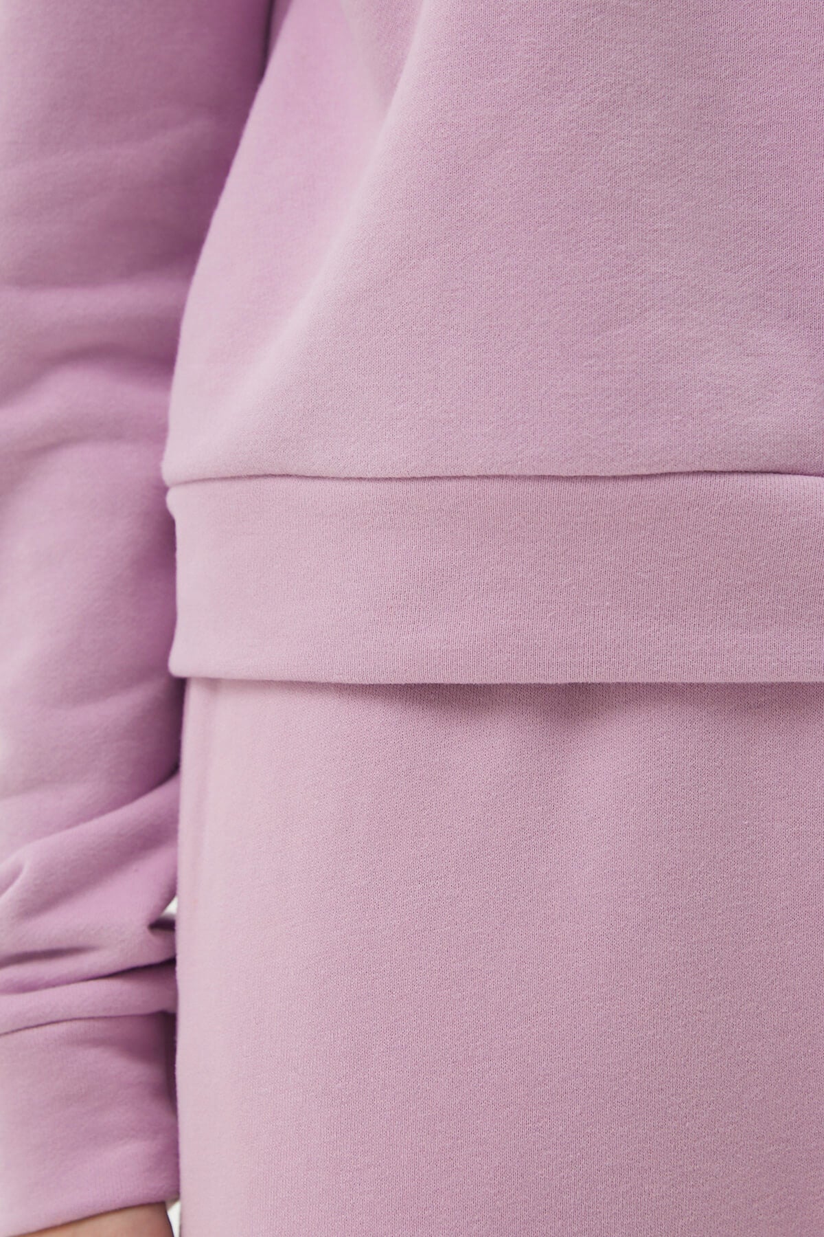 CROPPED JERSEY SWEATSHIRT