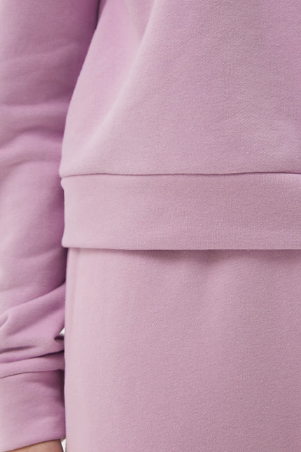 CROPPED JERSEY SWEATSHIRT