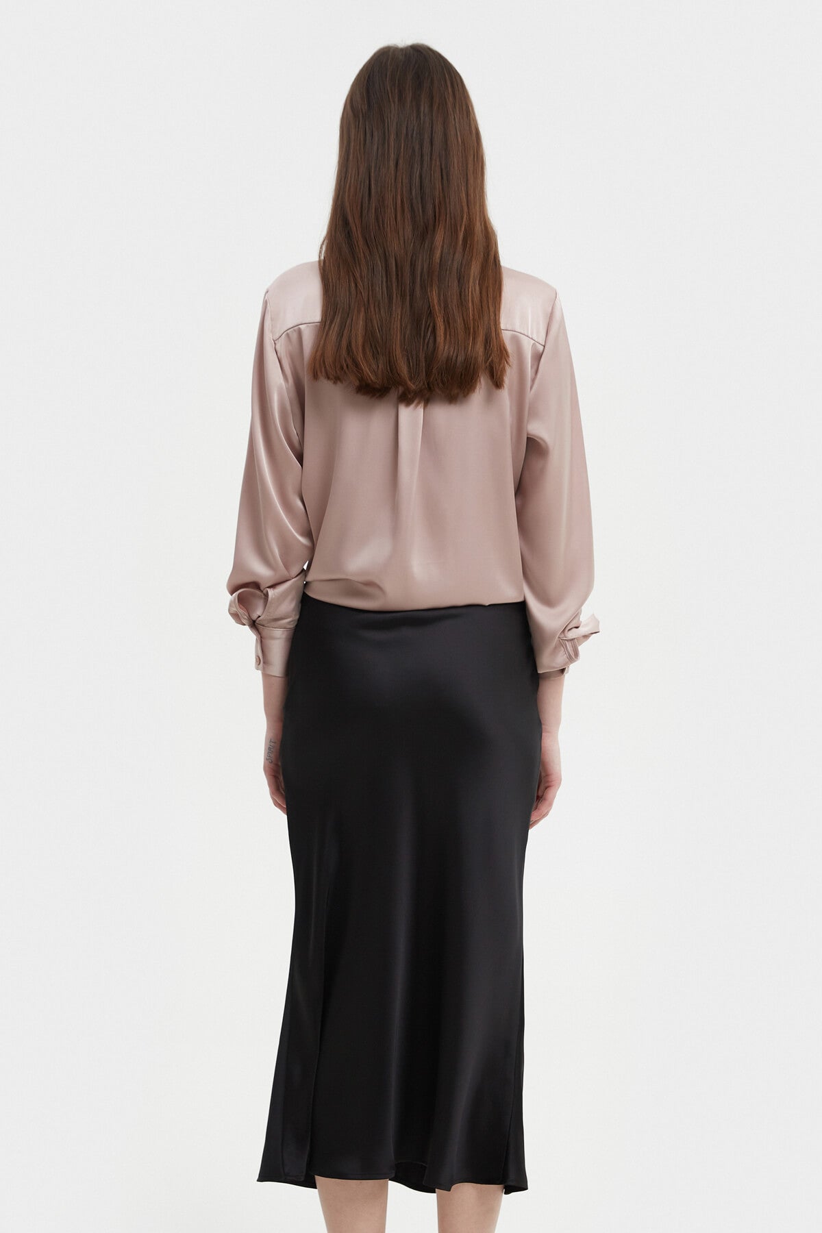 MOCCO LOOSE-FIT SATIN SHIRT