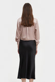 MOCCO LOOSE-FIT SATIN SHIRT