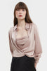 MOCCO LOOSE-FIT SATIN SHIRT