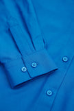 LOOSE-FIT BLUE COTTON SHIRT