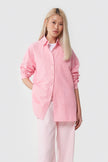 LOOSE-FIT PINK COTTON SHIRT