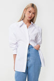 SLIM FIT WHITE COTTON SHIRT
