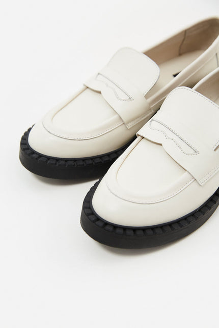 LOAFERS ON A MASSIVE SOLE MADE OF GENUINE LEATHER