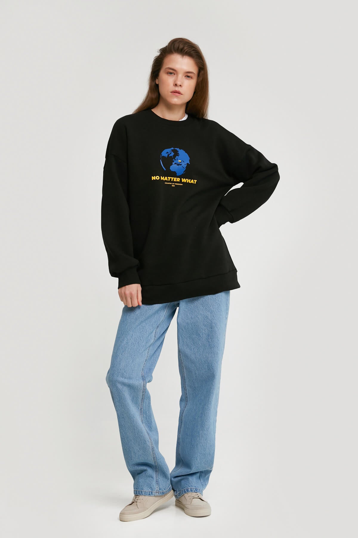 SWEATSHIRT WITH FLEECE