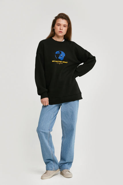SWEATSHIRT WITH FLEECE