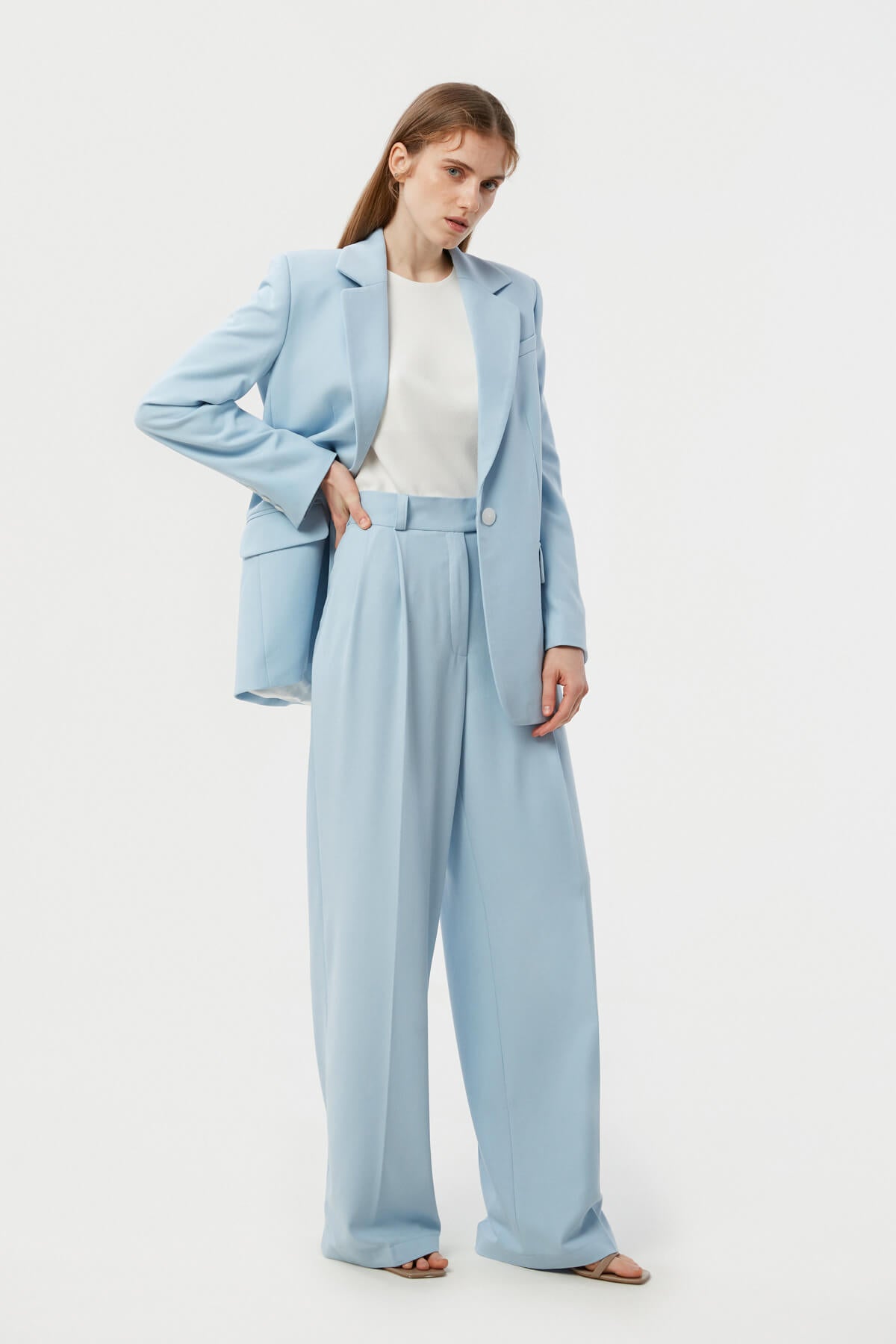PALAZZO PANTS MADE OF SUIT FABRIC