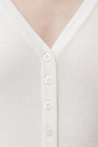 MILKY KNITTED BODYSUIT WITH VISCOSE