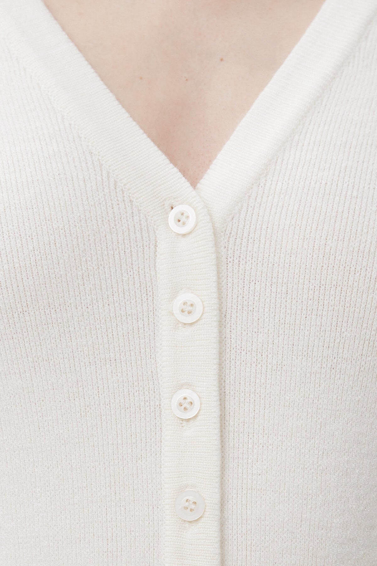 MILKY KNITTED BODYSUIT WITH VISCOSE