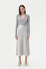 GREY KNITTED BODYSUIT WITH VISCOSE