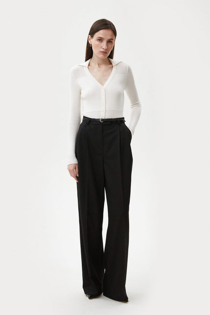 PALAZZO PANTS MADE OF SUIT FABRIC