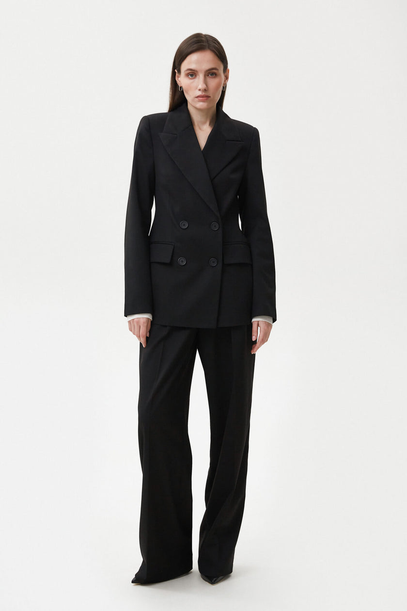 PALAZZO PANTS MADE OF SUIT FABRIC