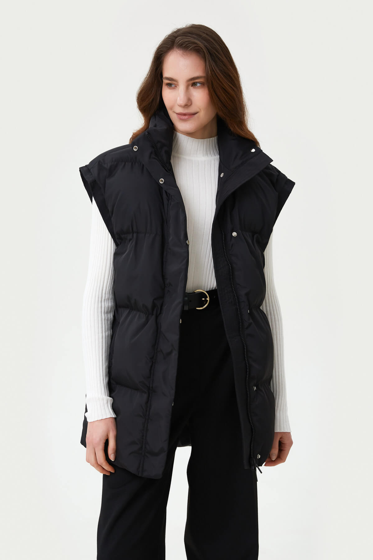 STRAIGHT MILKY QUILTED VEST
