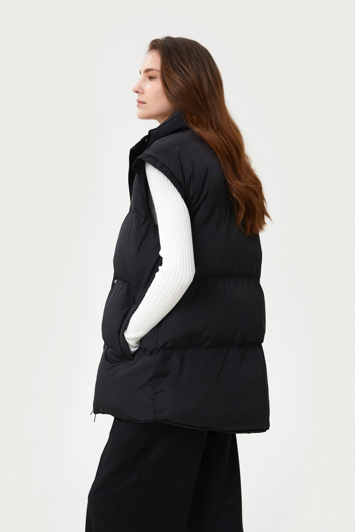 STRAIGHT MILKY QUILTED VEST