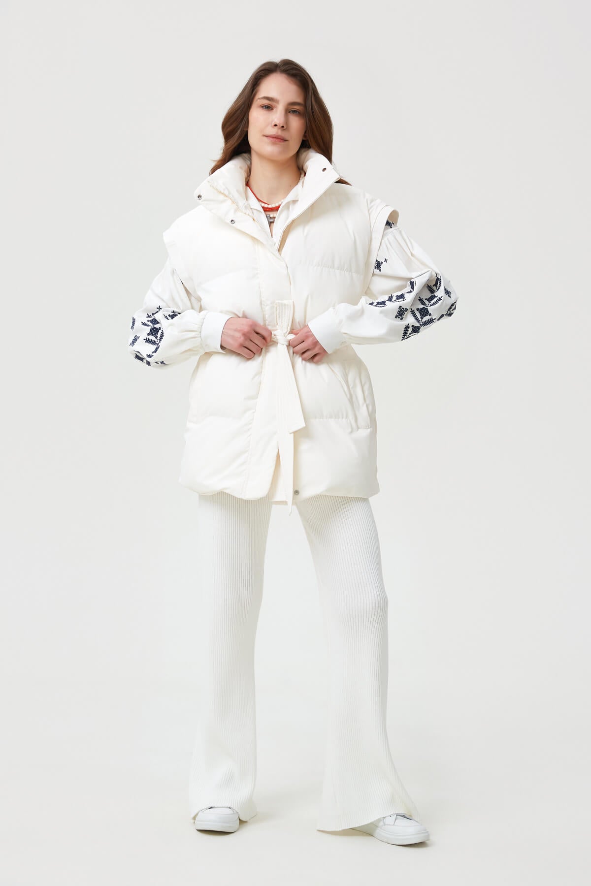 STRAIGHT MILKY QUILTED VEST