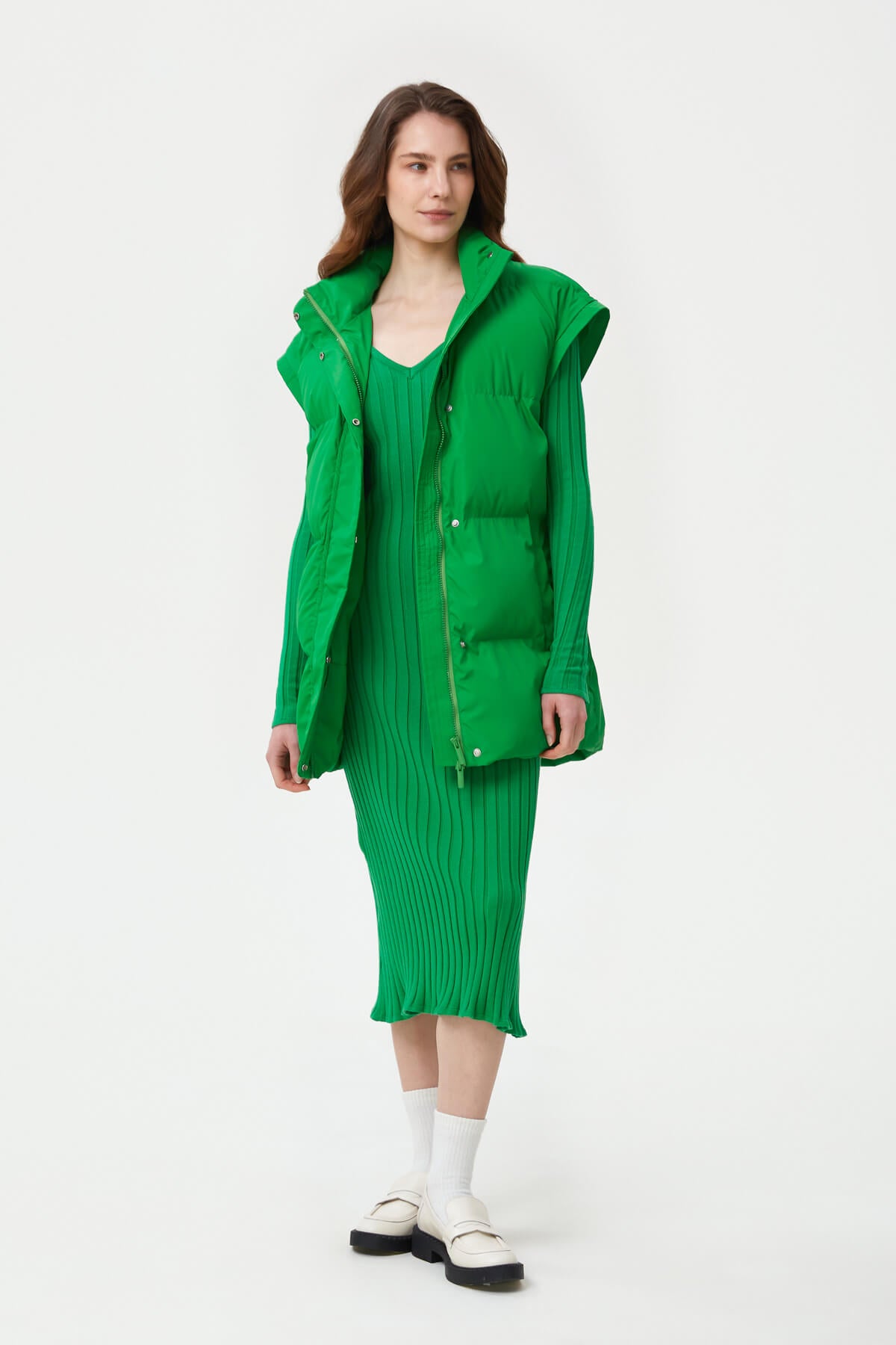 STRAIGHT MILKY QUILTED VEST