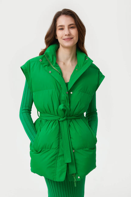 STRAIGHT MILKY QUILTED VEST