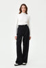 KNITTED RIBBED JUMPER WITH VISCOSE