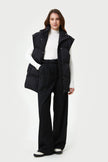 KNITTED RIBBED JUMPER WITH VISCOSE