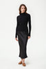 KNITTED RIBBED JUMPER WITH VISCOSE