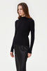 KNITTED RIBBED JUMPER WITH VISCOSE