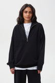 SWEATSHIRT WITH ZIPPED COLLAR